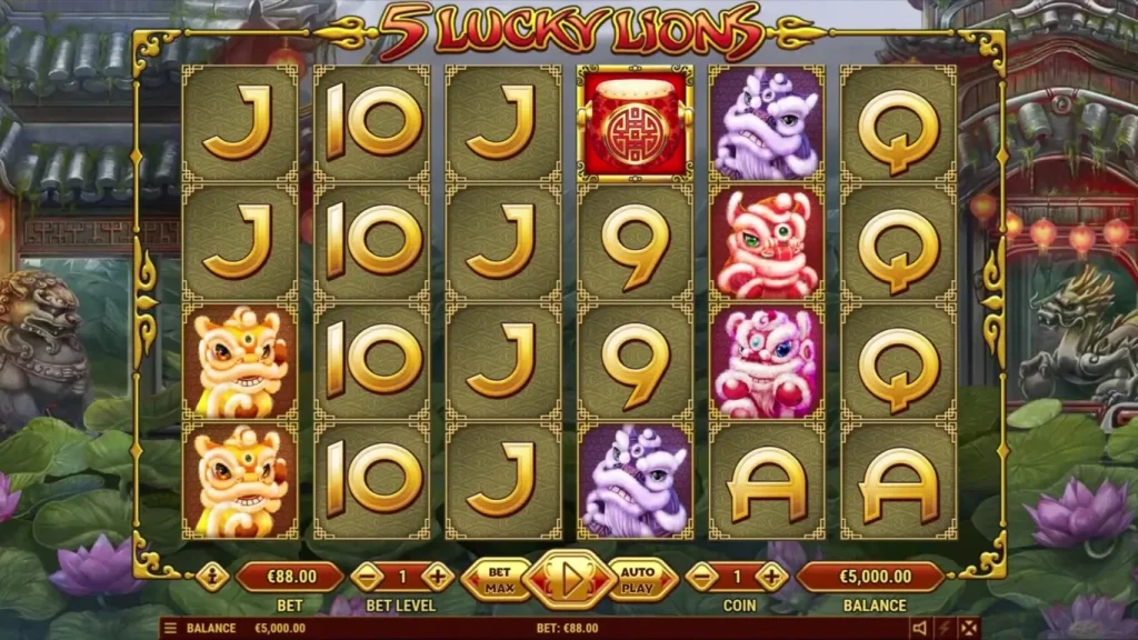 5 Lucky Lions Slot Review